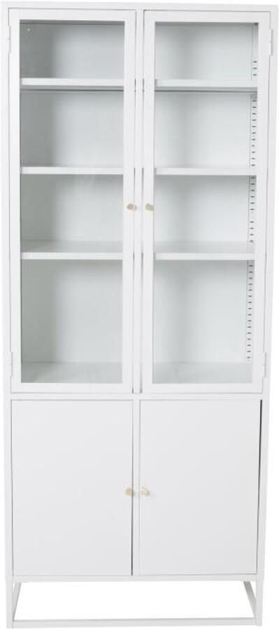 Svea Noma vitrinekast 80 x 190 cm wit