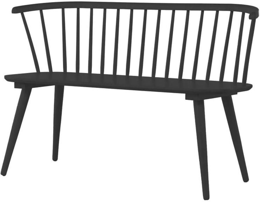 Svea Rahimi eetkamerbank 120 cm zwart