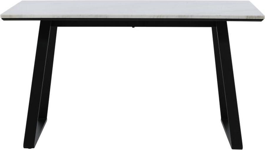 Svea Ravo rechthoekige eettafel 140 x 90 cm marmer wit