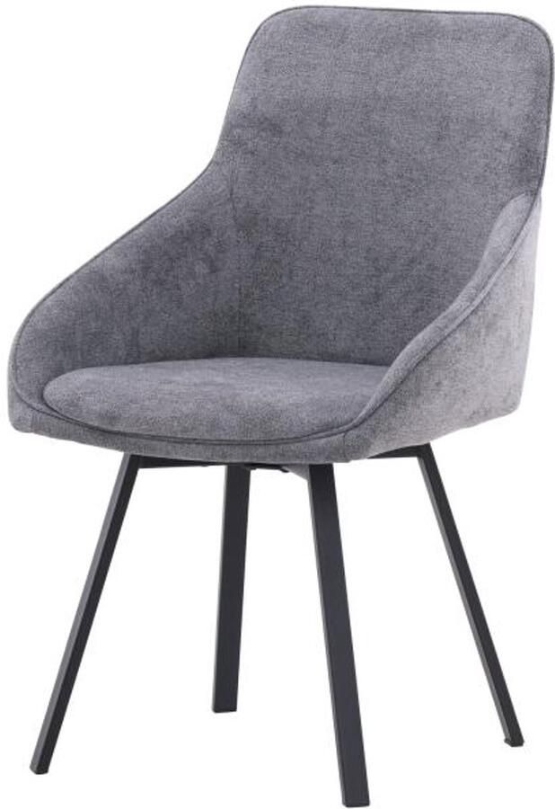 Svea Rico eetkamerstoel linnen grijs