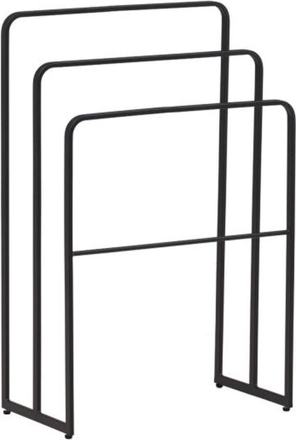 Svea Runo staand handdoekenrek zwart