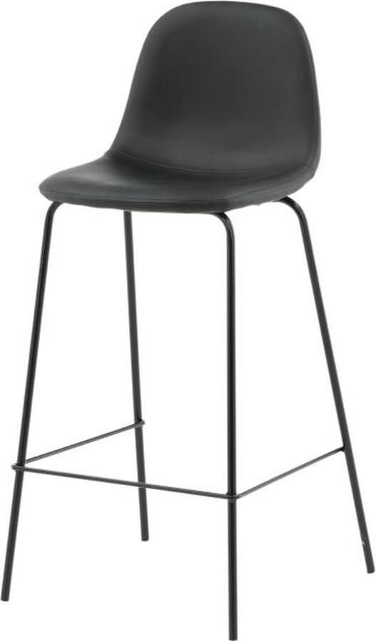 Svea Selo barkruk 77 cm lederlook zwart