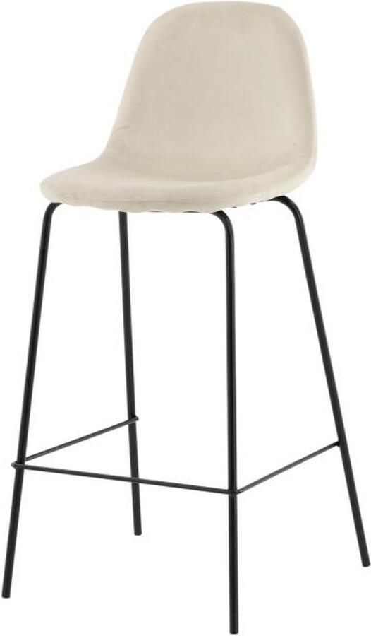 Svea Selo barkruk 77 cm velvet beige