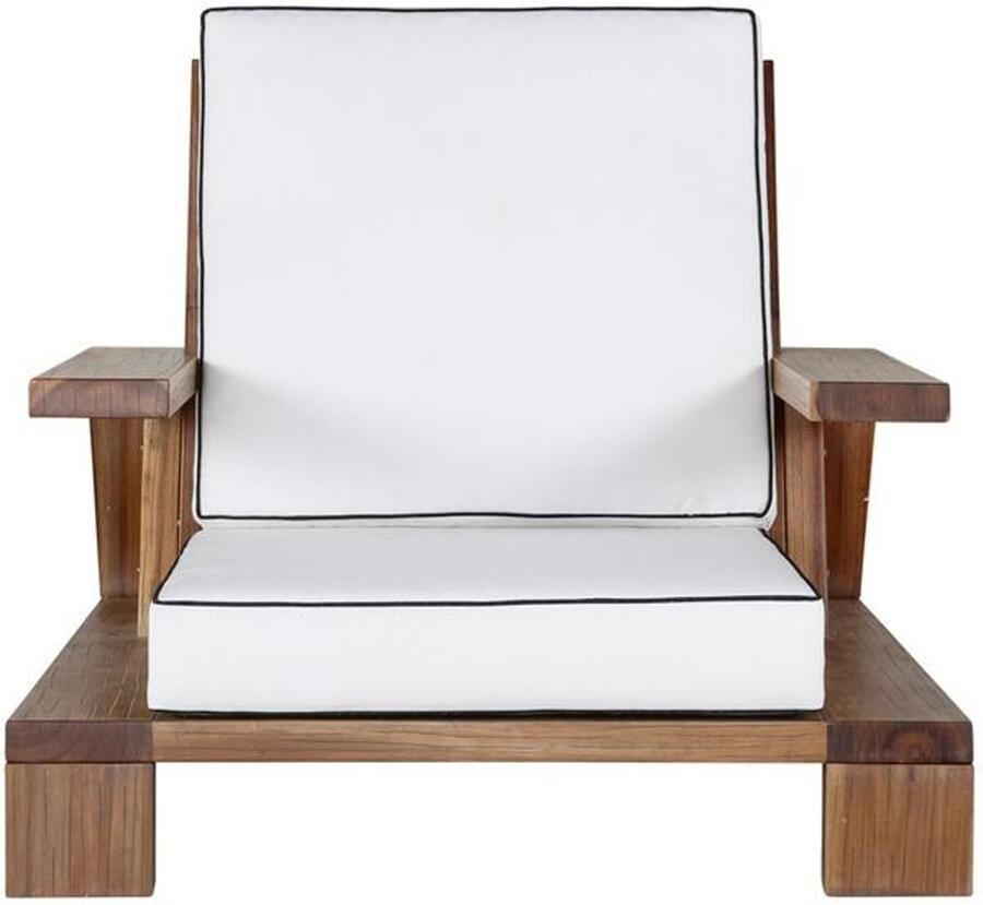 Svea Soraya loungestoel acaciahout naturel wit