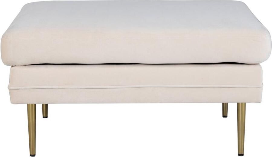 Svea Tess hocker velvet beige