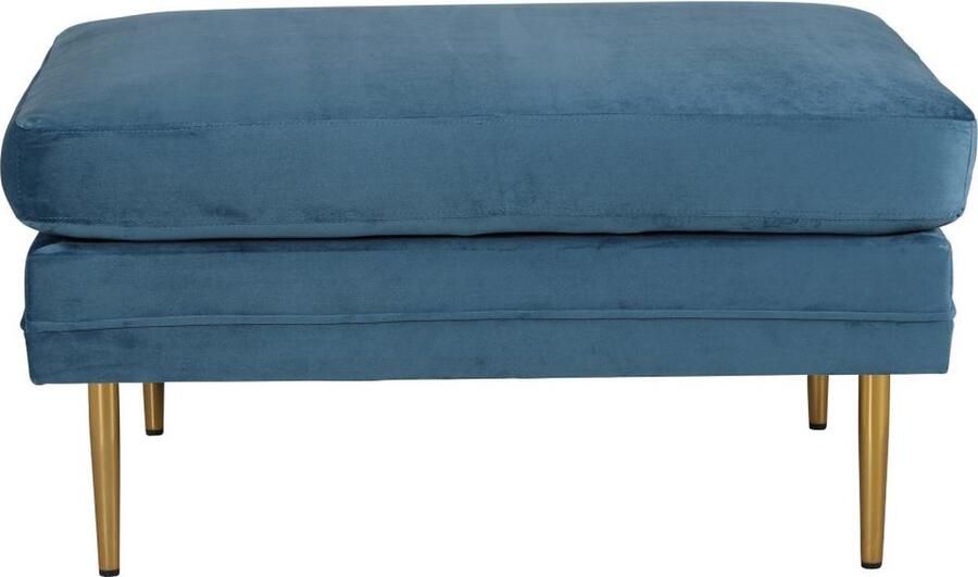 Svea Tess hocker velvet blauw