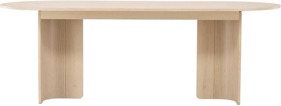 Svea Tommaso ovale eettafel 100 x 220 cm whitewash
