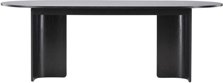 Svea Tommaso ovale eettafel 100 x 220 cm zwart