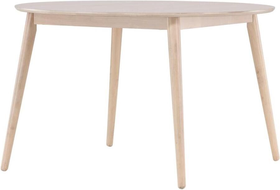 Svea Ugo ronde eeettafel ø120 cm rubberhout whitewash