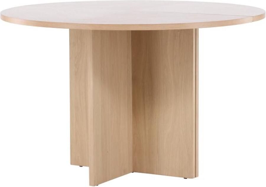 Svea Valerio ronde vergrotbare eettafel ø120 cm naturel