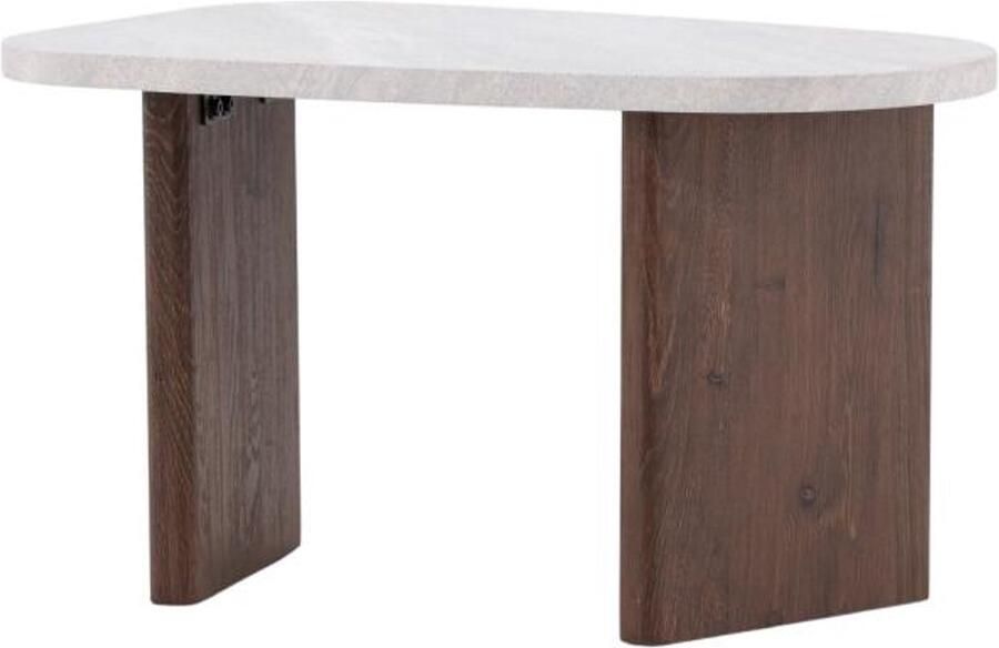 Svea Vincenzo organische salontafel 45 x 70 cm mokka|betonlook