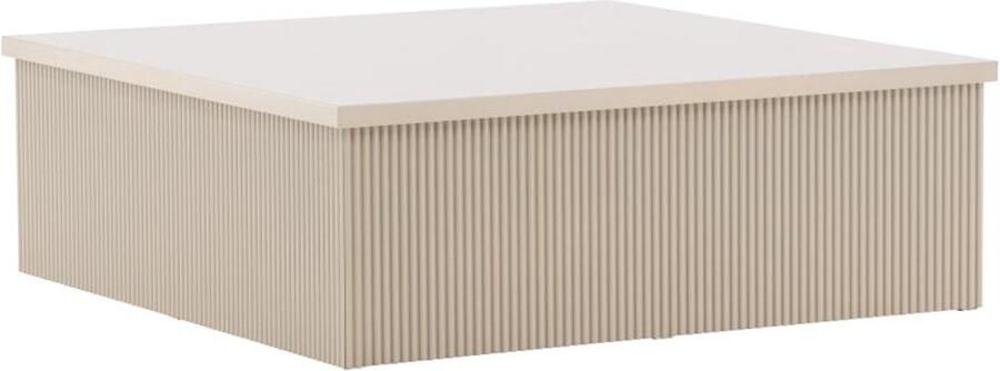Svea Vita vierkante salontafel 90 x 90 cm beige