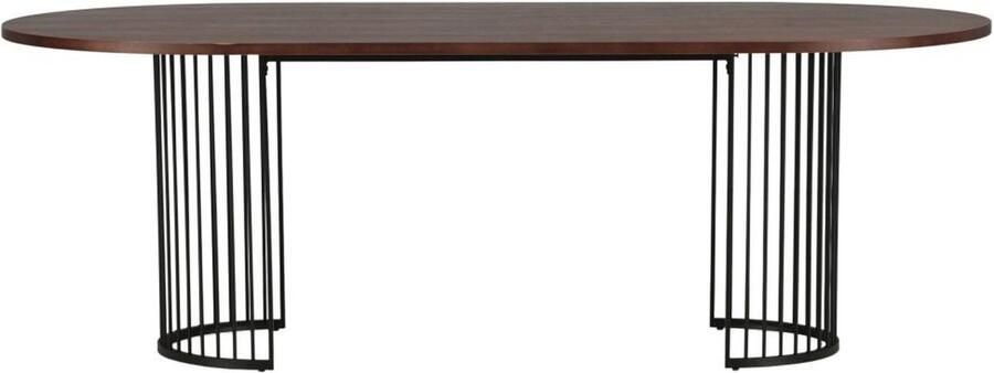 Svea Zaru deens ovale eettafel 220 x 110 cm walnoot