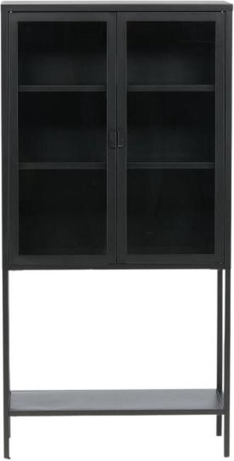 Svea Zivo vitrinekast 75 x 150 cm zwart