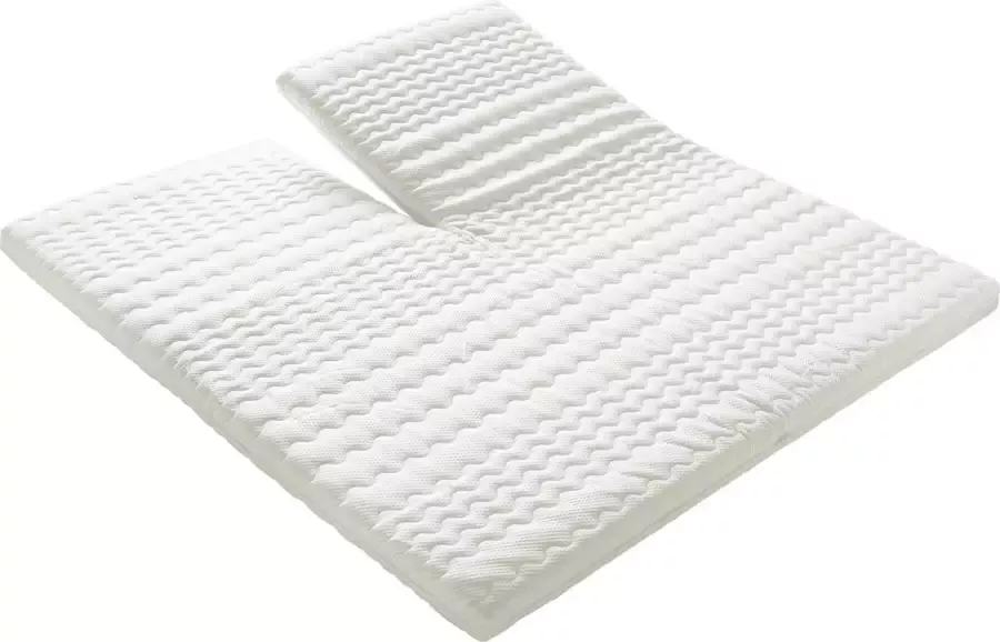 Svef Topmatrassen Topper matras topdek matras Finn Nasa visco traagschuim 7 cm dik 160 x 190 cm Met Split