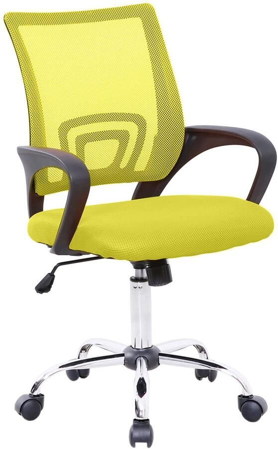 SVITA CYDNEY bureaustoel mesh bekleding draaistoel stoel bureau geel
