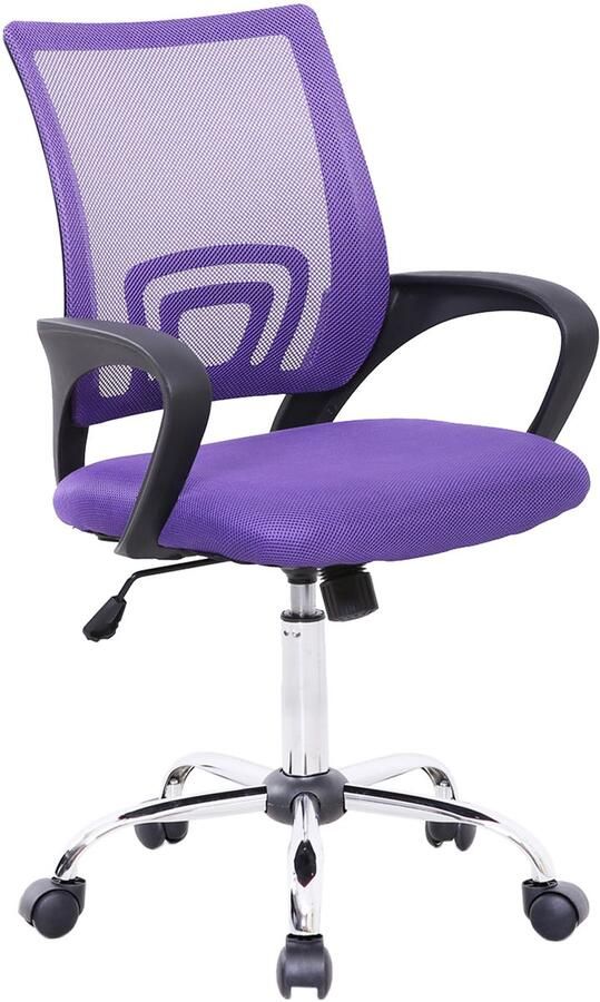 SVITA CYDNEY bureaustoel mesh bekleding draaistoel stoel bureau paars