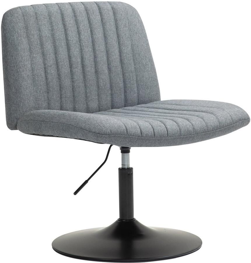 SVITA EMILY loungestoel in hoogte verstelbaar 360° draaibaar grijs