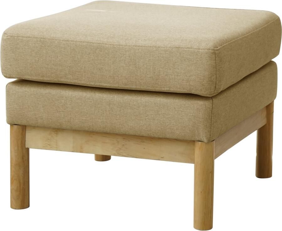 SVITA HOLLY Kruk Bank Hal Voetenbank Kaptafel Stoel Beige Natuurlijk