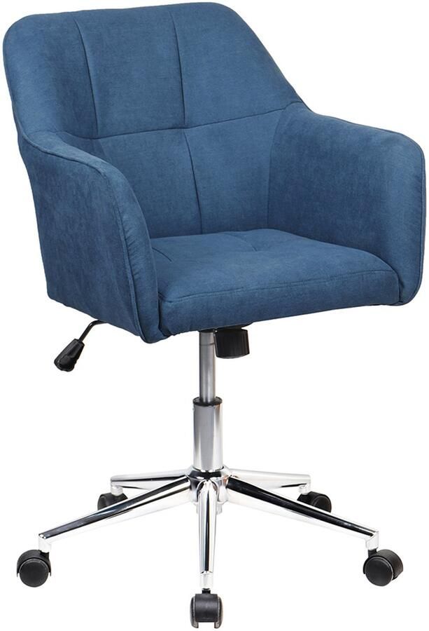 SVITA JAKE bureaustoel vergaderstoel directiestoel kantoor stof blauw