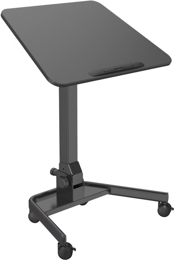 SVITA JEJU Laptophouder Mobiel staand bureau In hoogte verstelbaar Opvouwbaar Zwart