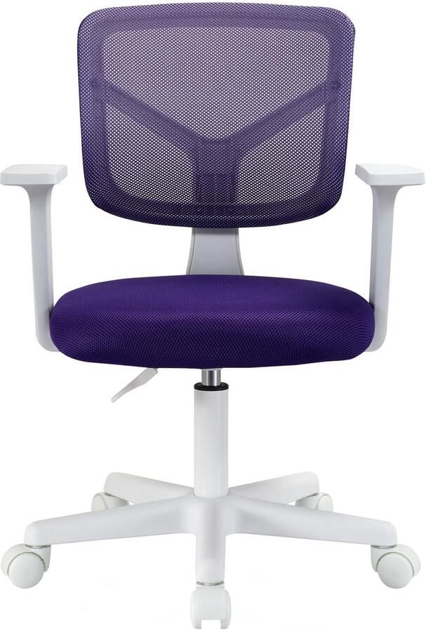 SVITA JOY kinderbureaustoel in hoogte verstelbare draaistoel met wielen bureaustoel voor kinderen paars