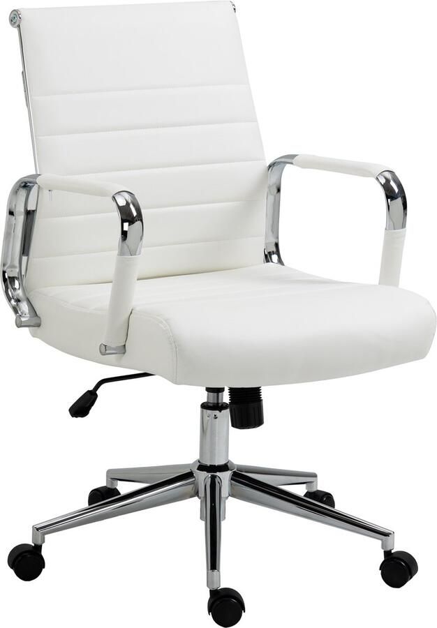 SVITA OFFICE COMFORT bureaustoel draaistoel directiestoel kunstleer wit