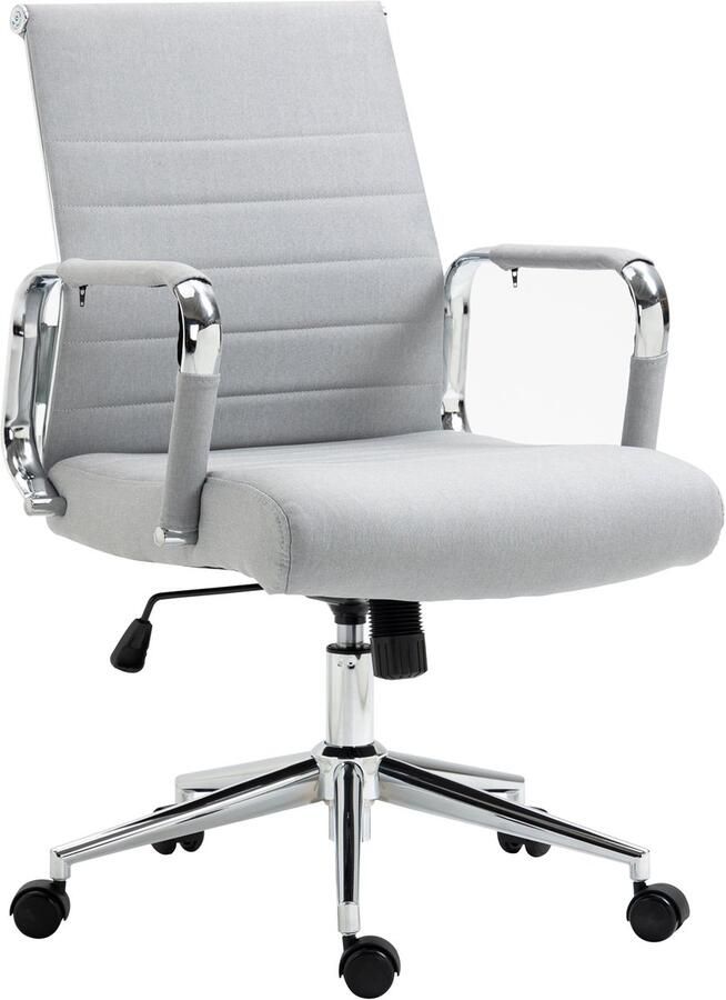 SVITA OFFICE COMFORT bureaustoel draaistoel directiestoel stoffen bekleding lichtgrijs