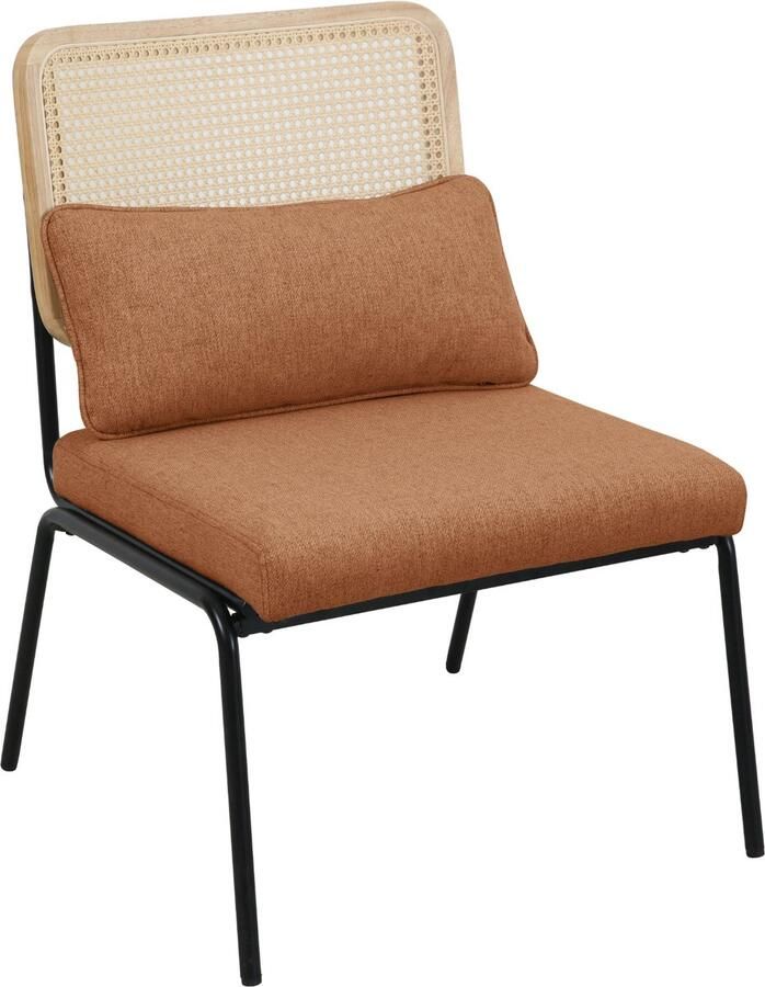SVITA SVEA loungestoel rotan stoel retro stoel rotan vintage bruin