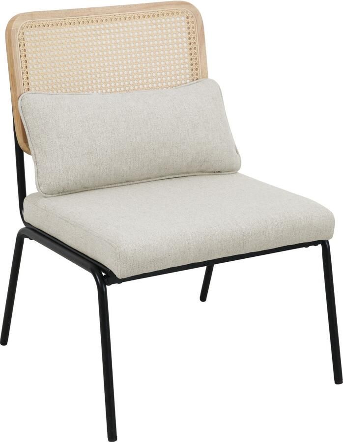 SVITA SVEA loungestoel rotan stoel retro stoel rotan vintage crème