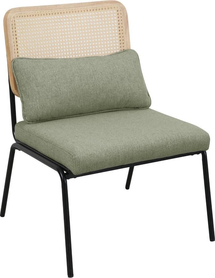 SVITA SVEA loungestoel rotan stoel retro stoel rotan vintage groen