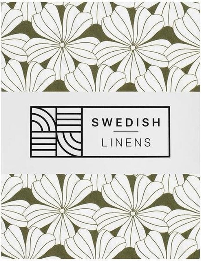 Swedish Linens Jr. Bed Ledikant Hoeslaken Flowers (70x160cm)