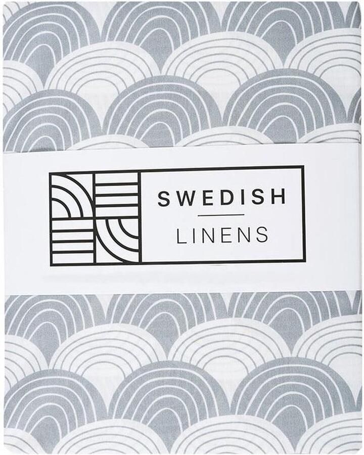Swedish Linens Jr. Bed Ledikant Hoeslaken Rainbows (70x140cm)