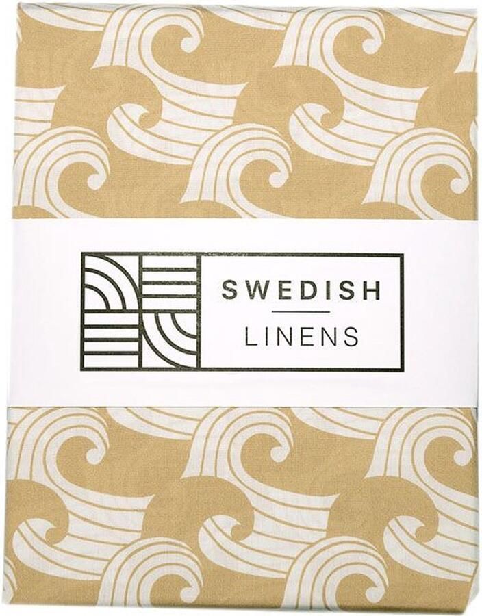Swedish Linens Jr. Bed Ledikant Hoeslaken Waves (70x140cm)