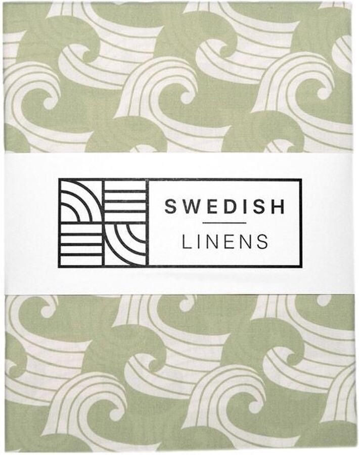 Swedish Linens Jr. Bed Ledikant Hoeslaken Waves (70x160cm)