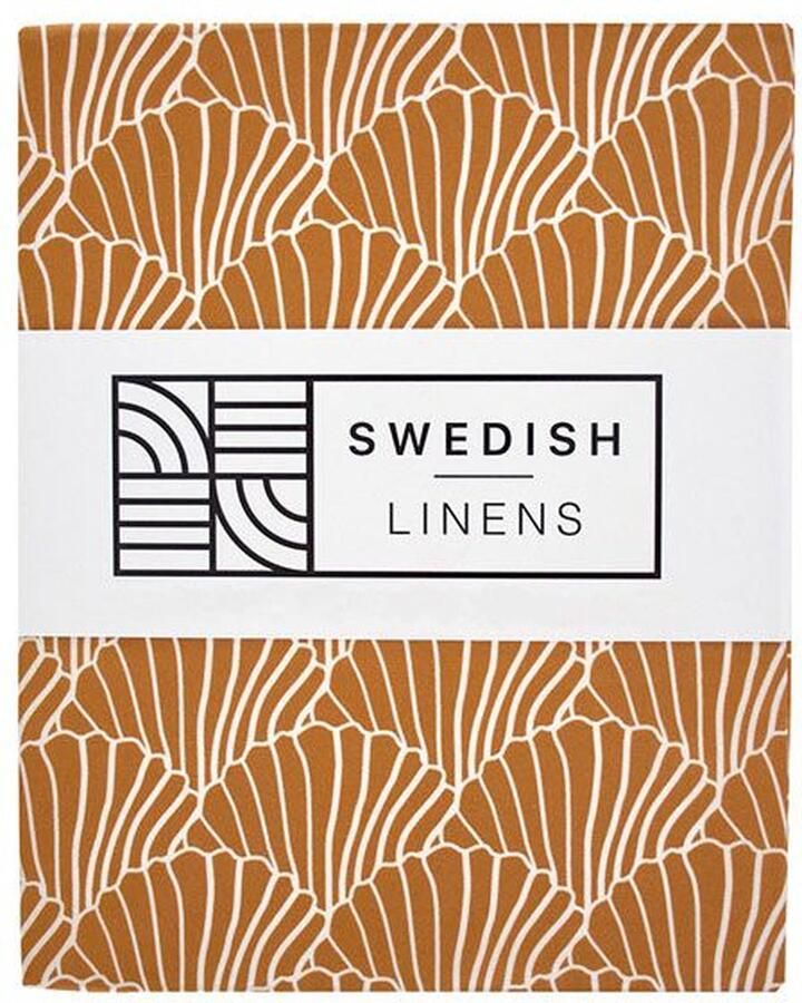 Swedish Linens Jr. Bed Ledikant Hoeslaken Seashells (70x160cm)