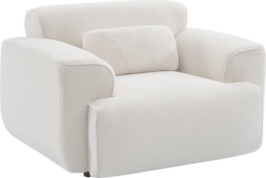Sweeek Fauteuil wallas bouclé 118x98x73cm