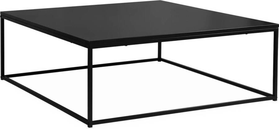 Sweeek Salontafel industrielle zwart metaal design L 100 x l 100 x h 36cm