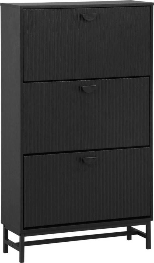 Sweeek Schoenenkast bazalt b 75 x d 25 x h 131cm