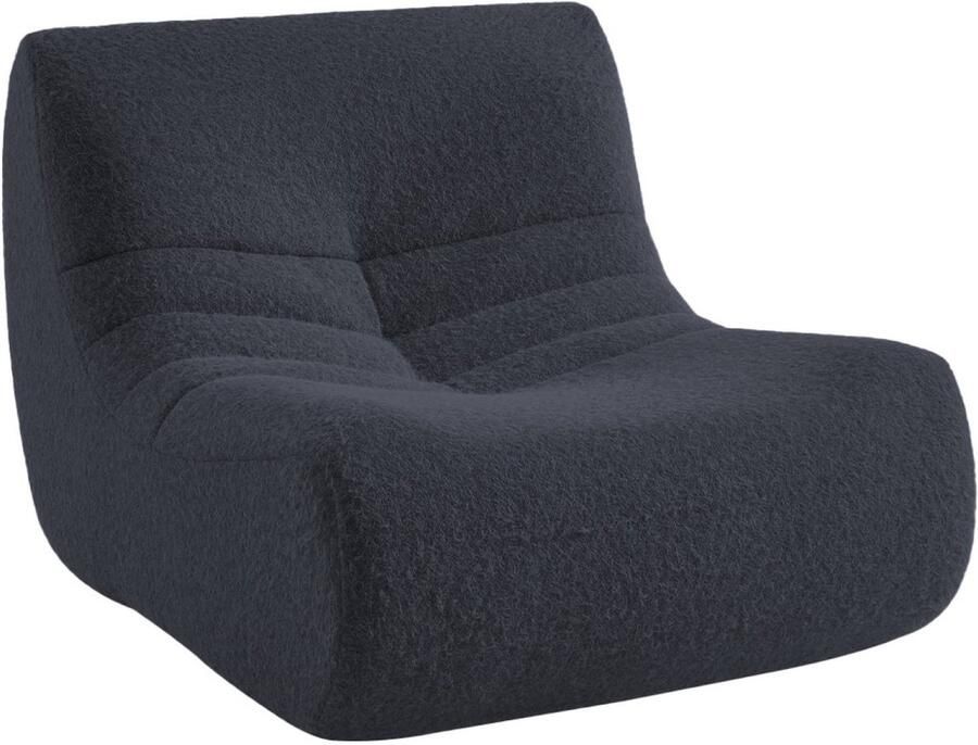 Sweeek Alpaca-effect stof fauteuil 1 zitplaats l 91 x b 105 x h 72cm sokol