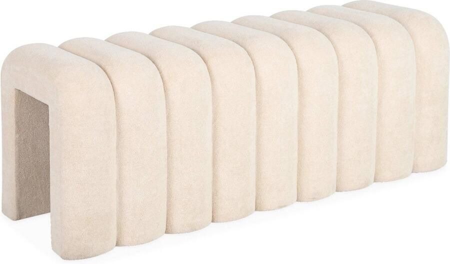 Sweeek Bank eigentijds voetenbankje van stof