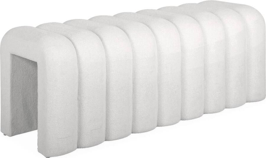 Sweeek Bank eigentijds voetenbankje van stof