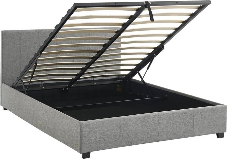 Sweeek Bed met lattenbodem en hoofdeinde b 202 x d 148 x h 86cm