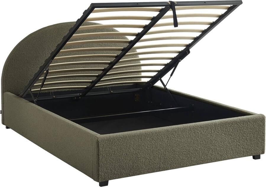 Sweeek Bed met lattenbodem en hoofdeinde b 206 x d 153 5 x h 102cm