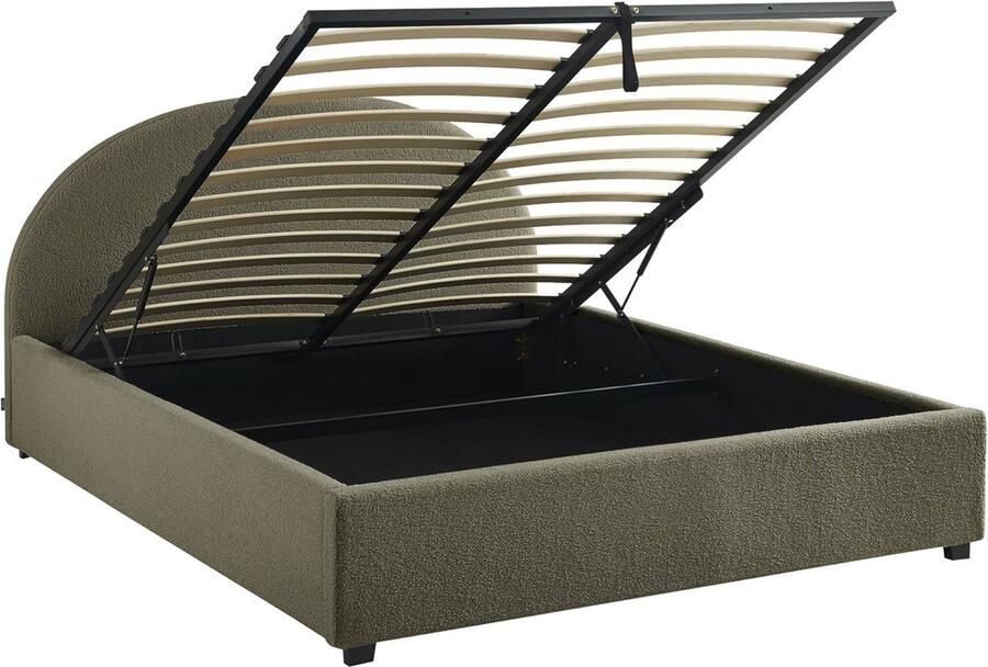 Sweeek Bed met lattenbodem en hoofdeinde b216 5 x d174 x h102cm