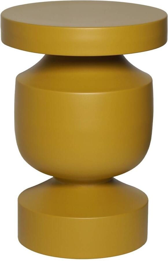 Sweeek Bijzettafel hoofdeinde bank metalen nachtkastje alma ø30 5 x h 46 5cm