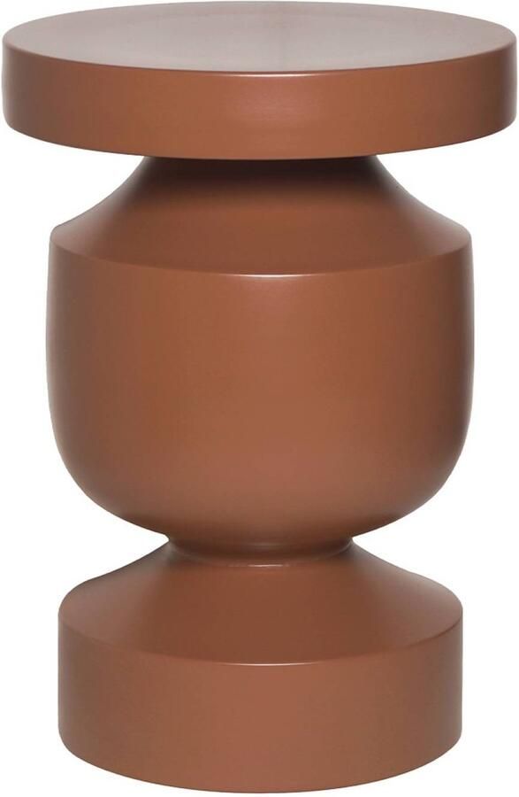 Sweeek Bijzettafel hoofdeinde bank metalen nachtkastje alma ø30 5 x h 46 5cm