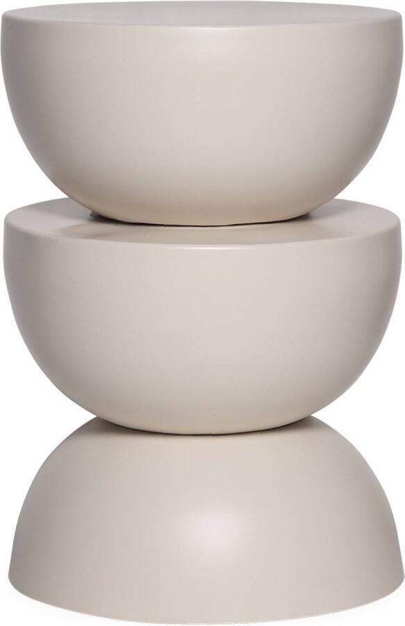 Sweeek Bijzettafel zijtafel nachtkastje in metaal coumba ø32 x 46 5cm