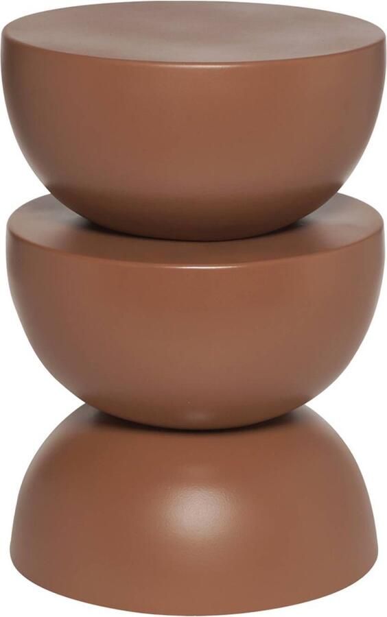 Sweeek Bijzettafel zijtafel nachtkastje in metaal coumba ø32 x 46 5cm