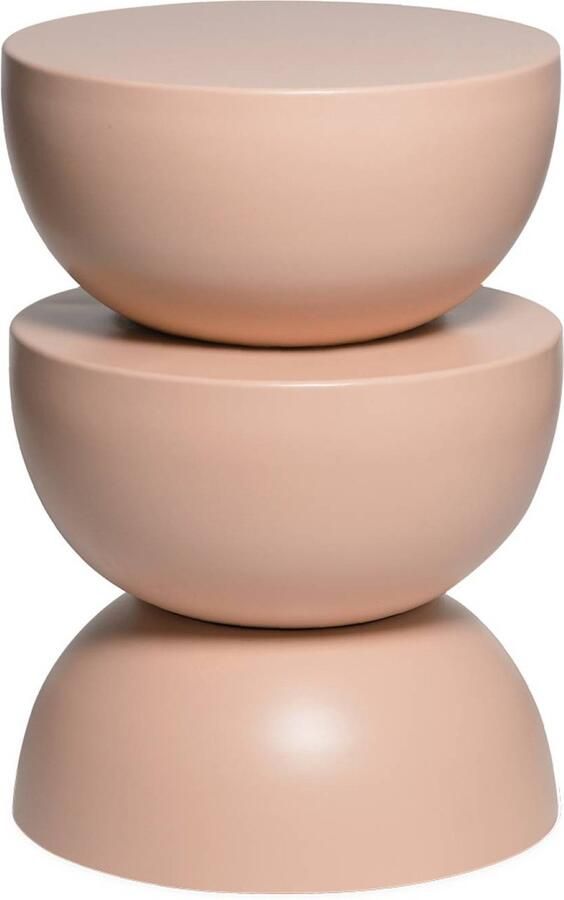 Sweeek Bijzettafel zijtafel nachtkastje in metaal coumba ø32 x 46 5cm